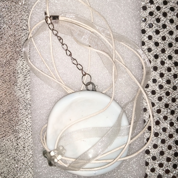 Murano Glass Black & Turquoise Pendant - Picture 6 of 9